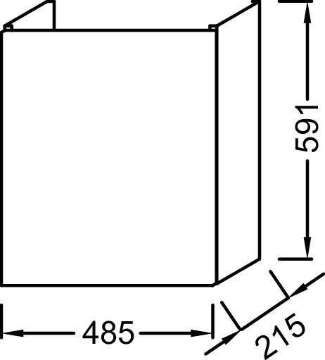 Тумба для комплекта 48 см Jacob Delafon Odeon Up EB863-S24 жасмин сатин