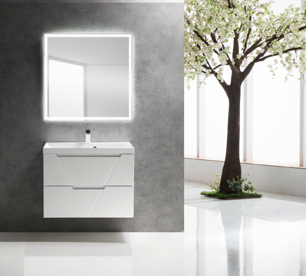 Тумба для комплекта BelBagno VITTORIA-800-2C-SO-BL bianco lucido