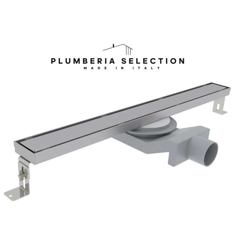 Дренажный канал Plumberia Selection PSL Linear PSL90MT, 90 см, под плитку, нержавеющая сталь матовая