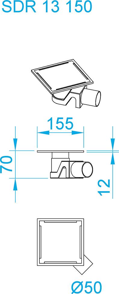 Душевой трап RGW SDR-13B 47211315-04