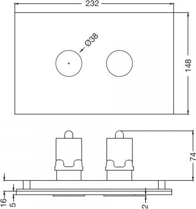 Кнопка смыва Artize ACP-CHR-5012503