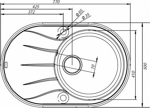 Кухонная мойка Iddis Kitchen G K11B771i87, черный