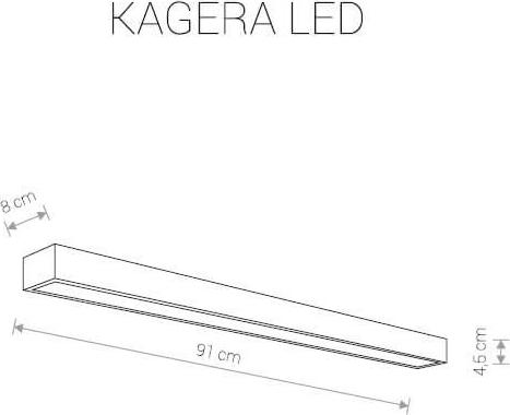 Настенный светодиодный светильник Nowodvorski Kagera Led 9502