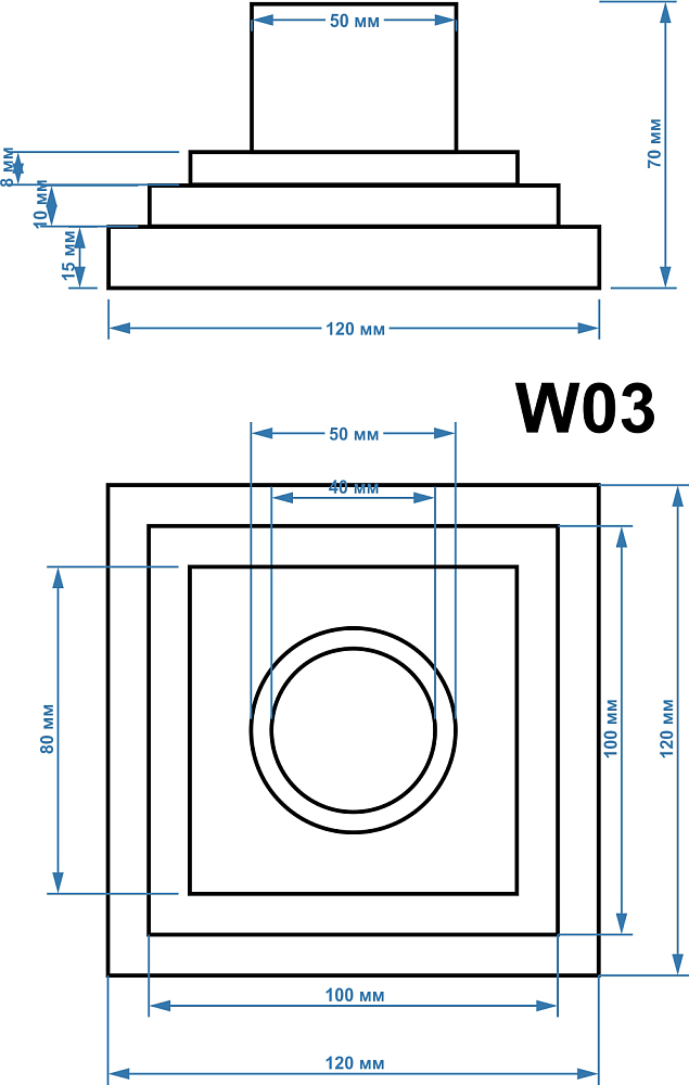 Душевой трап Magdrain W03Q5-Z