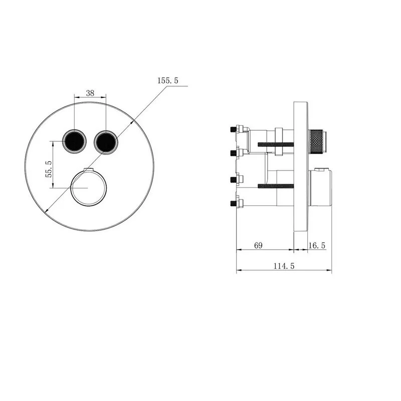 Душевая система Vincea Inspire VSFW-3I22MT5GM серый