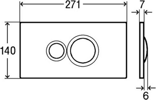 Кнопка смыва Viega Visign for Style 10 596323 хром