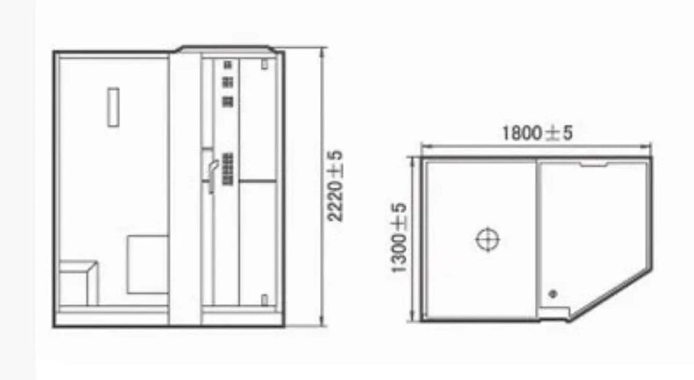 Душевая кабина Orans Diamond SN-89103 RS BLACK