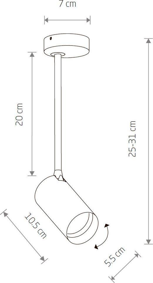 Спот Nowodvorski Mono Long S 7727