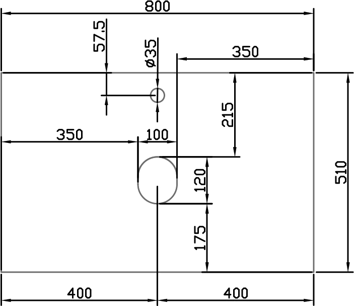 Мебель для ванной DIWO Элиста 80 светлое дерево, с раковиной Moduo 40 RING