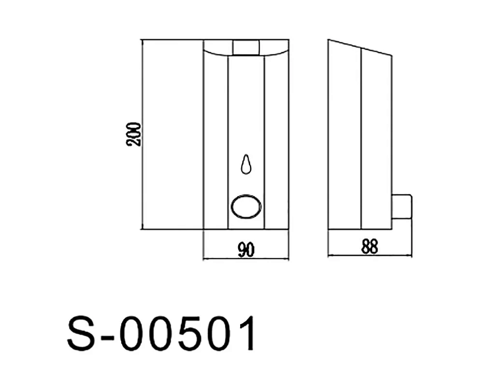 Дозатор для жидкого мыла Savol S-00501 хром