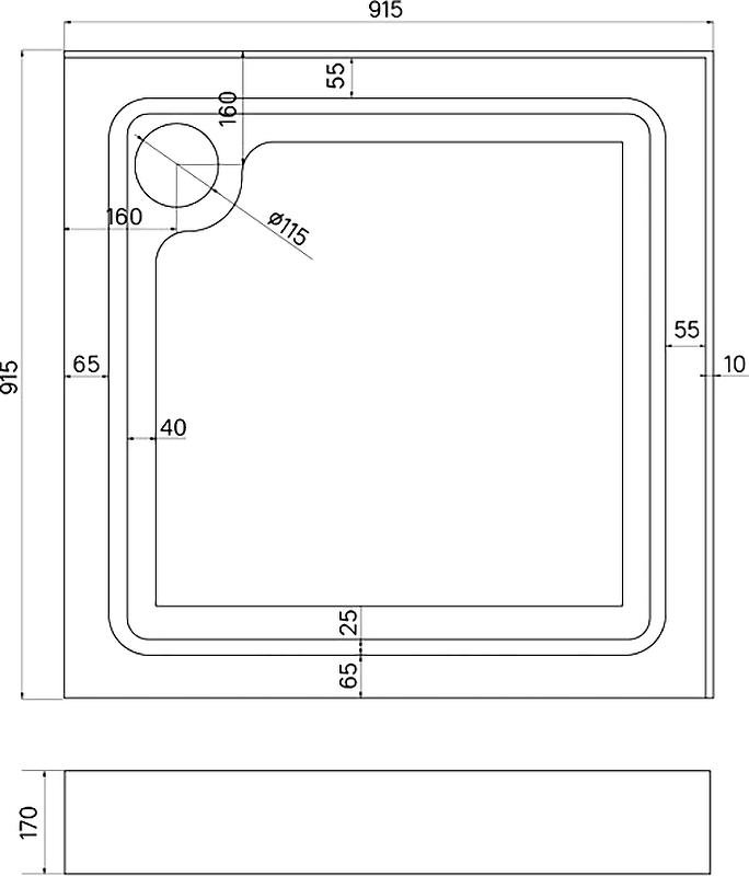 Душевой поддон Iddis Optima Home 90x90 OPH1WS9i22, белый