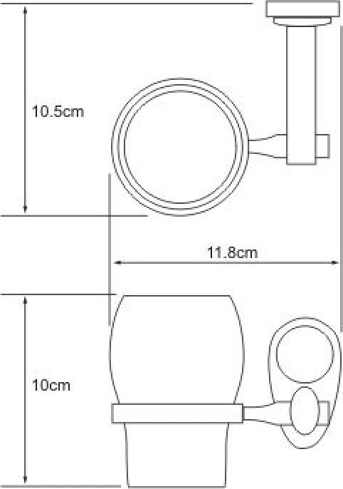 Подстаканник одинарный Wasserkraft Main 9228