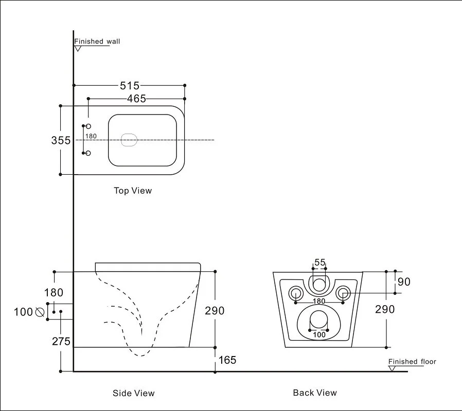 Подвесной унитаз безободковый Aquanet Tavr 2.0 W (243545) Rimless, с крышкой-сиденьем Soft Close - Slimseat