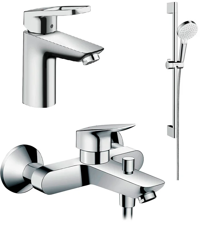 Смеситель для ванны с душем Hansgrohe Logis 71151000/71400000/26532400 хром