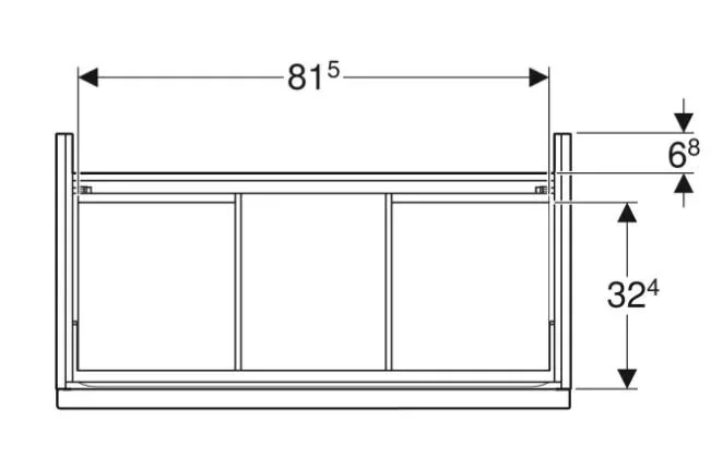 Тумба под раковину Geberit iCon 502.305.JL.1 бежевый