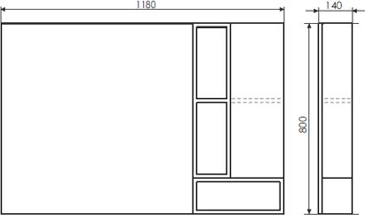 Мебель для ванной Comforty Прага 120 дуб белый