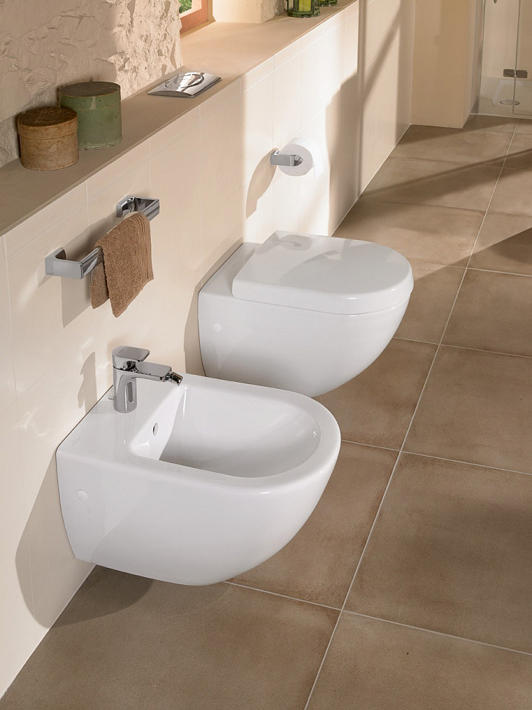 Подвесной унитаз Villeroy & Boch Subway 2.0 Plus 5600 10R1 alpin Сeramicplus