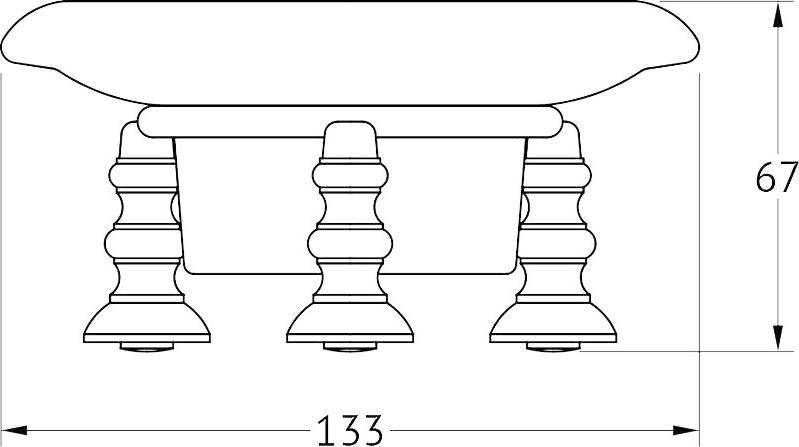 Мыльница 3SC Stilmar UN STI 528 античная бронза