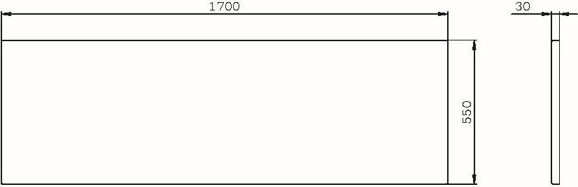 Фронтальная панель для ванны AM.PM X-Joy 170 см W94A-170-075W-P