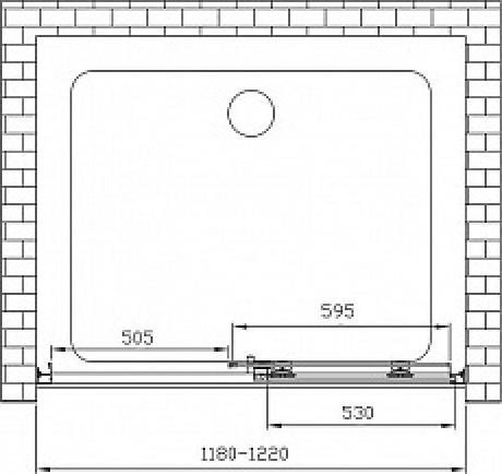 Душевая дверь Vincea Soft VDS-3SO120CLB, стекло прозрачное, черный