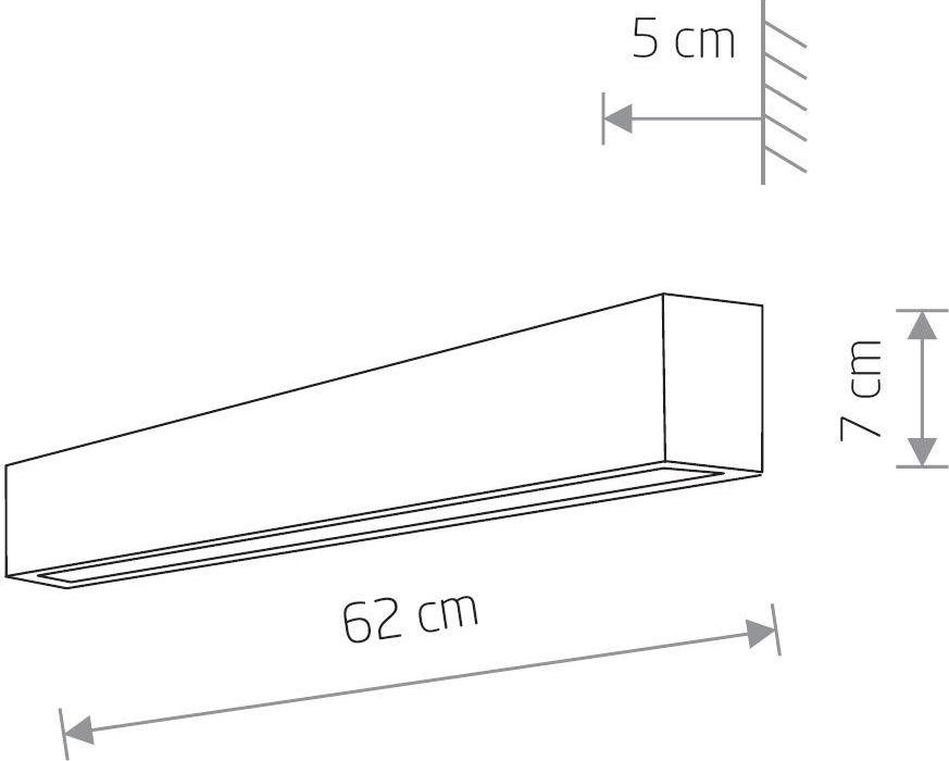 Настенный светильник Nowodvorski Straight Wall Led S 7568