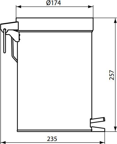 Мусорное ведро Ideal Standard IOM 3 л