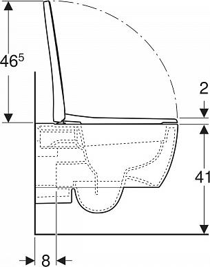 Комплект инсталляция Geberit Duofix с подвесным унитазом iCon 500.300.01.I с сиденьем микролифт и клавишей