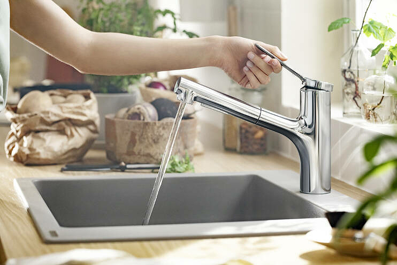 Смеситель для кухни Hansgrohe Zesis M33 74800000, хром