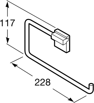 Полотенцедержатель Roca Rubik 816847001