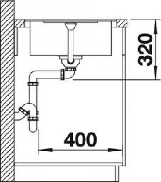 Кухонная мойка Blanco Metra 45 S-F 519081 антрацит