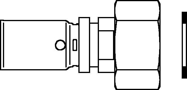 Переходник Oventrop Cofit P 32хG1 1/4" с накидной гайкой