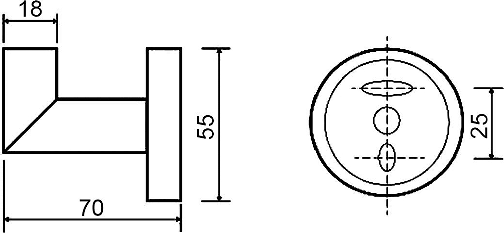 Крючок для полотенец Bemeta Omega 104206022 хром