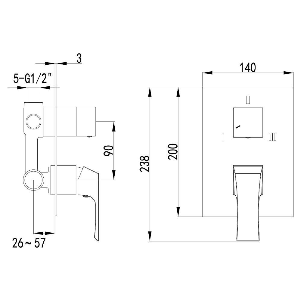 Смеситель для ванны с душем Lemark Unit LM4528C хром