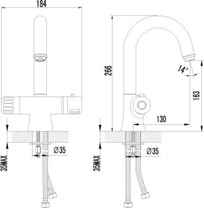 Термостат Lemark Thermo LM7736C для раковины