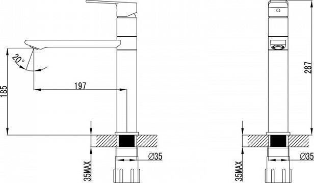 Смеситель для кухонной мойки Iddis Edifice ED3PBSGi05, песочный хром