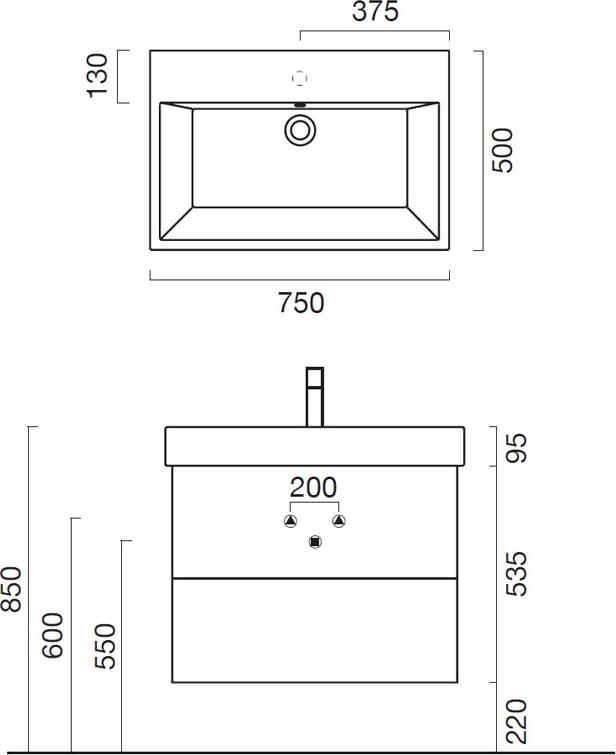 Тумба для комплекта Berloni Bagno Just JS BS03T 100