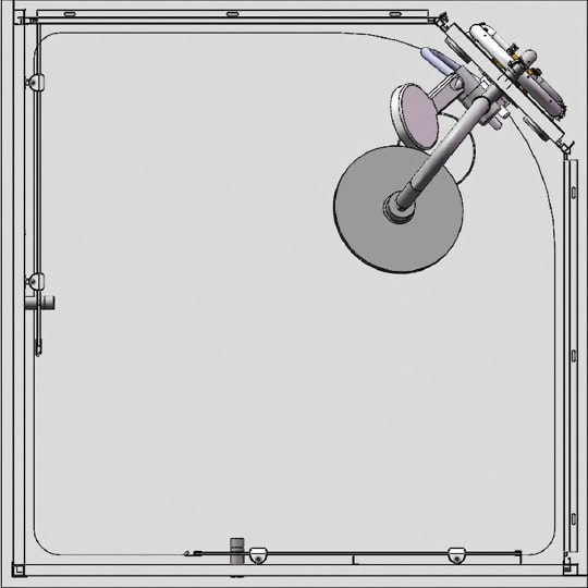 Душевая кабина BelBagno UNO-CAB-A-2-90-P-Cr-TOP