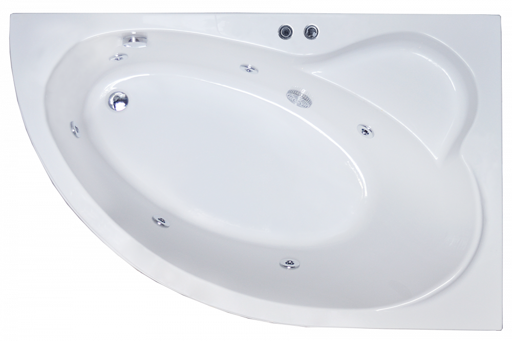 Акриловая ванна Royal Bath Alpine Standart 160х100 см RB819101ST-R с гидромассажем