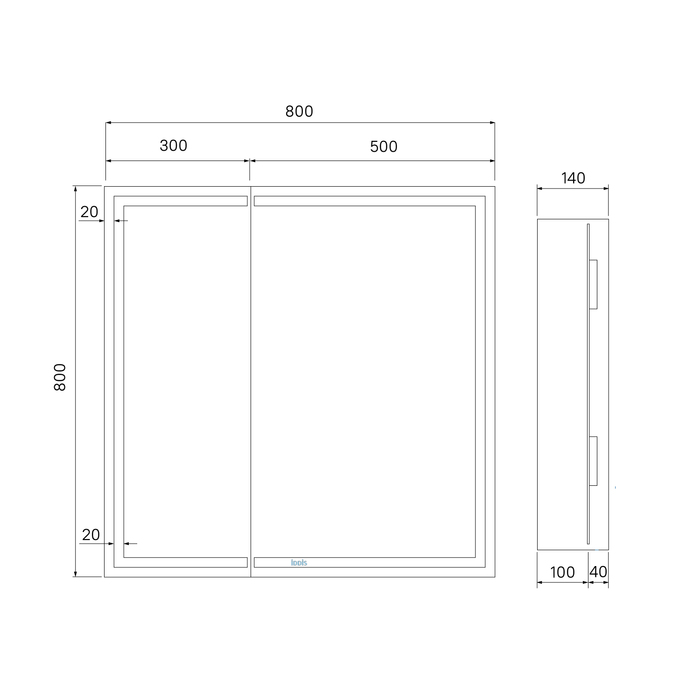 Шкаф зеркальный Iddis Zodiac ZOD8000i99