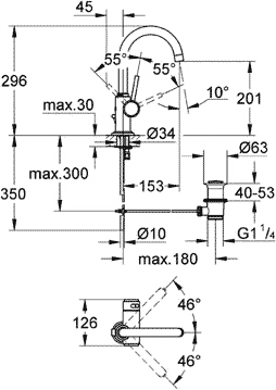 Смеситель для раковины Grohe Atrio 32457000