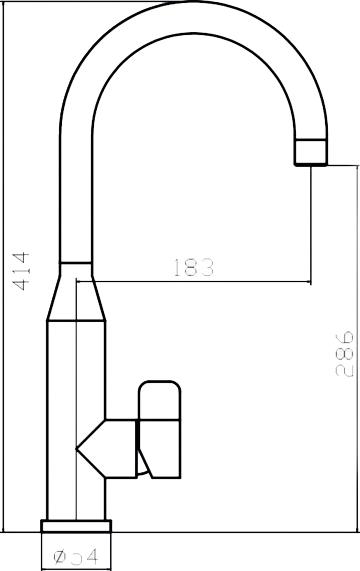 Смеситель Zorg Inox Clow для кухонной мойки