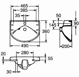 Раковина Gustavsberg Basic GB1059056101 белый