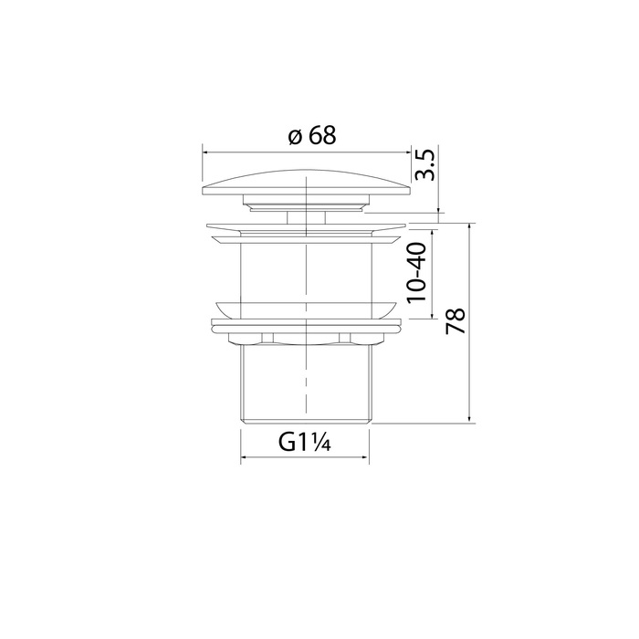 Донный клапан Iddis Optima Home OPHWS00i88 белый