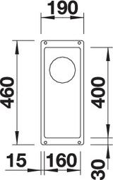 Кухонная мойка Blanco Subline 160-U 523397 тёмная скала