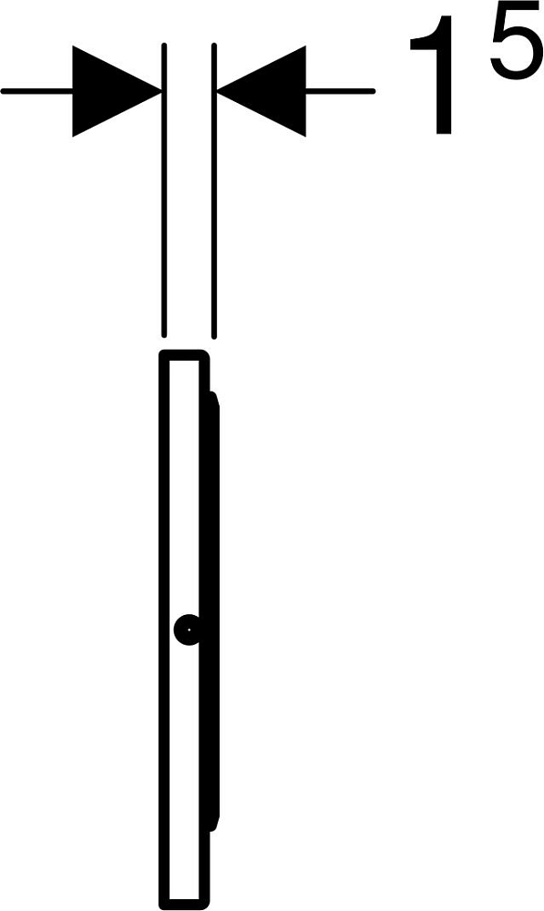 Кнопка смыва Geberit Sigma 10 115.787.SN.5, сталь