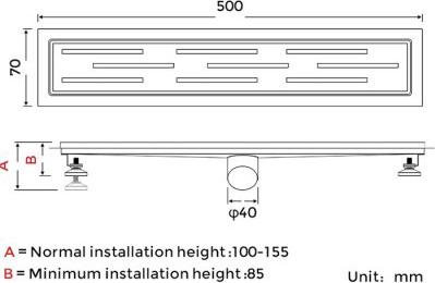 Душевой трап Gappo G85007-1