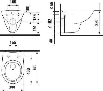 Подвесной унитаз Roca Mateo 7346200000