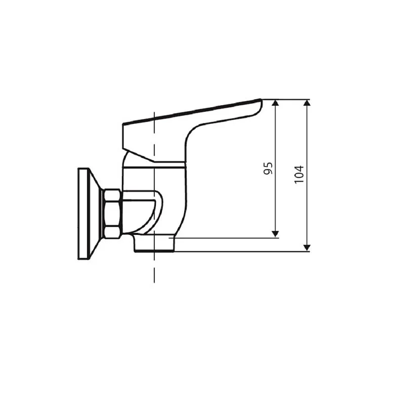 Смеситель для ванны с душем Dorff Norma D0101040 хром