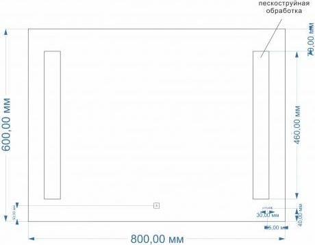 Зеркало Cersanit Led 80 KN-LU-LED020*80-b-Os