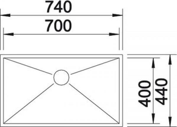 Кухонная мойка Blanco Zerox 700-U 521593